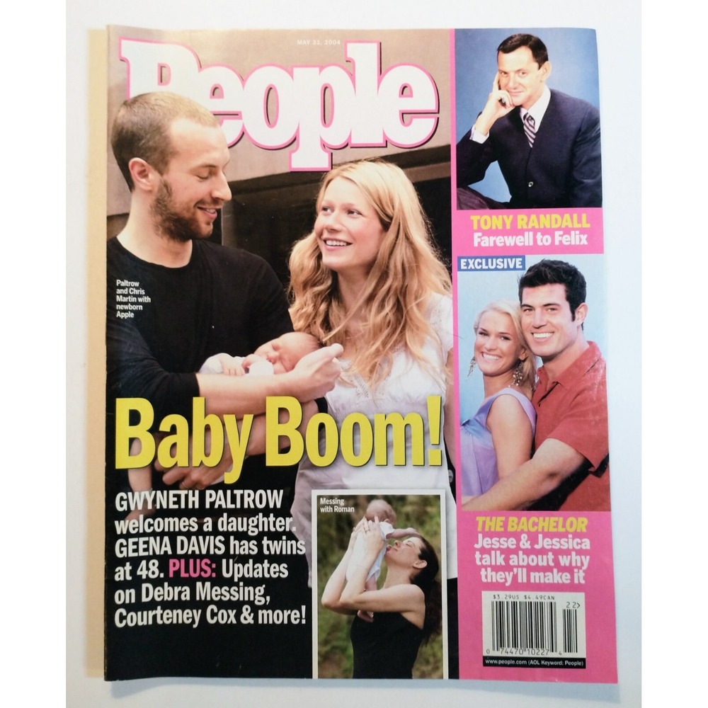 People Magazine 2004 Gwyneth Paltrow Chris Martin Tony Randall Vintage